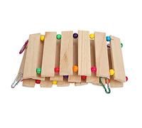 SS Wood Chicken Swing, Wood Chicken Ladder, Chicken Coop Swing Toys, Perch Ladder, Chicken Coop Toy for Birds Poultry Rooster Chicks, Pet Parrots (Small Size (29.9 X 15 X 6.7in))