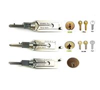 SS001 SS002R y SS002 - Decodificador 2 en 1 y herramientas de selección para cerradura de ranura en S, cerradura de puerta, cerradura de dormitorio