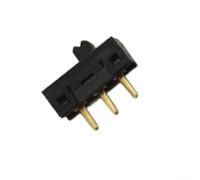 SSA12G Interruptor deslizante vertical de 3 pines, 2 dígitos, unipolar, conmutación, orificio pasante, contactos dorados, resina epoxi, sellada, 20 V, 0,02 A, resistente a la temperatura hasta 70 °C