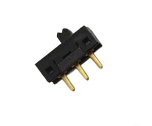 SSA12G Interruptor deslizante vertical de 3 pines, 2 dígitos, unipolar, conmutación, orificio pasante, contactos dorados, resina epoxi, sellada, 20 V, 0,02 A, resistente a la temperatura hasta 70 °C