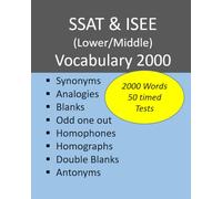 SSAT & ISEE (Lower/Middle) Vocabulary 2000