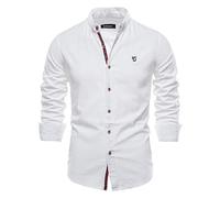 SSBZYES Camisa para Hombres De Manga Larga - Delgada De Lino y Algodón - Color Sólido Simple De Moda