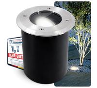 SSC-LUXon JUAVI Foco led empotrable para suelo, orientable, con resistencia IP67, redondo, con led GU10, 6 W, 230 V, foco exterior para suelo, transitable