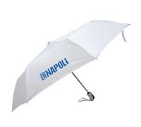 SSC NAPOLI Blanco, Paraguas de Bolsillo Unisex Adulto, Talla Única