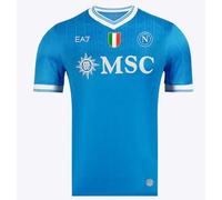 SSC NAPOLI Camiseta de competición Home 2025/2026, Azul, EA7 Producto Oficial, Camiseta de fútbol 2025/2026, 5XL