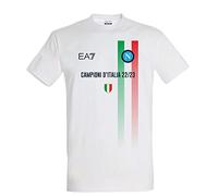SSC NAPOLI CELEBRATIVE Camiseta Campeones de Italia 22/23, Adulto,blanca,talla 3XL