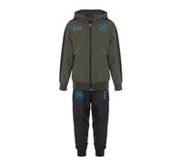 SSC NAPOLI EA7 - Chándal de verano de nailon Jr. Olive Night, EA7 producto oficial, mono con capucha fútbol 2024/2025, 8 años