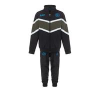 SSC NAPOLI EA7 Mono de Verano Nylon Jr. Azul Marino, EA7 Producto Oficial, Chándal Sin Capucha Fútbol 2024/2025, 4 años