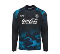SSC NAPOLI Felpa Training Home Ea7 Sudadera sin Capucha, Turquesa, M Unisex Adulto