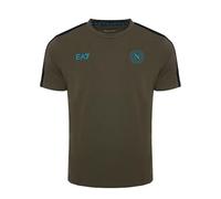 SSC NAPOLI Maglia Rappresentanza Ea7 Camiseta, Verde, 10-12 Anni Unisex niños