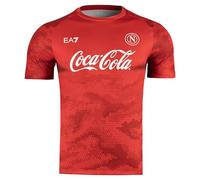 SSC NAPOLI Maglia Training Ea7 Camiseta, roja, X-Large Unisex Adulto