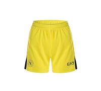 SSC NAPOLI - Pantalones Cortos de Portero Jr. Carrera Home Ea7, Pantalones Cortos de Portero Unisex - Niños y jóvenes