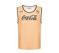 SSC NAPOLI Pettorina Training Ea7 Arnés de fútbol, Crema, XS Unisex Adulto