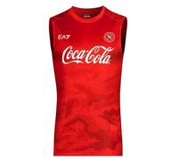 SSC NAPOLI Smanicato Training Ea7 Camiseta, Rojo, 3XL Unisex Adulto