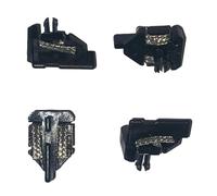 SSC Slot Cars - Recambios de repuesto para coches Easyfit, 4 cuchillas guía de coche de tallo largo con trenzas y 8 ojales compatibles con modelos de coches de ranura Scalextric, accesorios de piezas