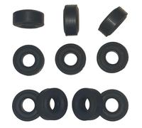 SSC Slot Cars Super Grip - Juego de neumáticos/llantas de repuesto para coche, accesorio Power Sledge traseros compatible con Scalextric C5, C6, C8, C9 Powersledge traseros de coche, etc. 12 mm de