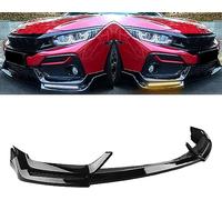 SSCOR Coche Alerón Delantero para H-Onda Civic Si Hatchback 2017-2021,Delantero Parachoque Spoiler Lip Splitter Difusor,Canard Splitter Difusor Protector,Cuerpo ProteccióN Accesorios