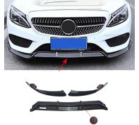 SSCOR Spoiler Parachoques Delantero para M-ercedes B-ENZ C-Class W205 2014-2018,Coche Splitter Barbilla Spoiler Difusor,AleróN Lip Delantero Protector,Coche Accesorios