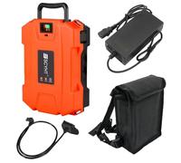 SSCYHT 21 voltios Batería de Litio 24 V, 12 Ah, 30 Ah y 20 Ah Baterías de Repuesto 36 V Batería para cortacésped 48 V para Motor 250 W a 1200 W con Cargador y Bolsa,21v20ah