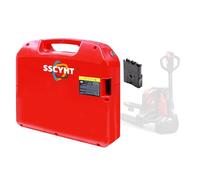 SSCYHT 24v30ah, Batería transpaleta eléctrica 24V 20Ah 30Ah 40Ah 60Ah y batería Litio para Carretilla elevadora 48V 20Ah 30Ah con Conector SBS75X, Kit reemplazo para Motor Carretilla 50-1440W