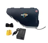SSCYHT ,52v20ah, Batería de Litio Triangular para Bicicleta eléctrica 72V, 60V, 52V, 48V 20Ah, 25Ah con BMS y Cargador; Compatible con Kits de Motor para Bicicletas eléctricas
