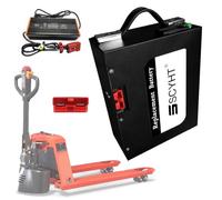 SSCYHT Batería de Carretilla elevadora eléctrica 48 V Batería de Litio 24 V Baterías transpaleta eléctrica Baterías LiFePO4 20 Ah Accesorio manipulador telescópico,48v15ah with Charger