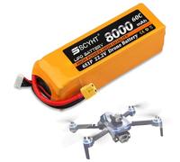 SSCYHT Batería de Litio 22.2V 6S Batería LiPo 6000mAh 8000mAh 6500mAh Baterías de Repuesto 22.2V Baterías para Drones con Puerto XH-6S para Motores 100W a 180W,22.2v8000mah xt60
