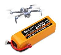 SSCYHT Batería de Litio 22.2V 6S Batería LiPo 6000mAh 8000mAh 6500mAh Baterías de Repuesto 22.2V Baterías para Drones con Puerto XH-6S para Motores 100W a 180W,22.2v8000mah t Plug