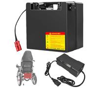 SSCYHT Batería de Litio 24 V 12 Ah 30 Ah 24 Ah y 60 Ah Batería de Repuesto 18 Ah Baterías Iones Litio 24 V Baterías para sillas Ruedas con BMS para motore 200 W a 1500 W,24v52ah Anderson