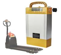 SSCYHT Batería de Litio 24 V Batería LiFePO4 28 Ah Baterías de Litio 24 V Baterías montacargas para LI2 para Kit Motor 250 W a 700 W con BMS y asa,24v28ah port2