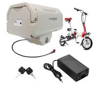 SSCYHT Batería de Litio 36 V 48 V Batería Bicicleta eléctrica Baterías portabultos Trasero Baterías Recargables Repuesto para Bicicletas eléctricas con Cargador, Base 4 Pines,36v12ah
