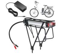 SSCYHT Batería de Litio 48 V 10 Ah 17,5 Ah y 12 Ah Batería de Repuesto Baterías Iones Litio 36 V Baterías portaequipaje Trasero con Soporte para motore 200 W a 850 W,48v17.5ah Anderson