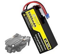 SSCYHT Batería LiPo 6S 22.2V Batería de Litio 5000 mAh Baterías Drones 22.2V Baterías Recargables para aeromodelos con Conector XH-6S para Motores de 50W a 111W,22.2v5000mah ec5