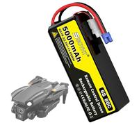 SSCYHT Batería LiPo 6S 22.2V Batería de Litio 5000 mAh Baterías Drones 22.2V Baterías Recargables para aeromodelos con Conector XH-6S para Motores de 50W a 111W,22.2v5000mah ec8