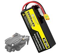 SSCYHT Batería LiPo 6S 22.2V Batería de Litio 5000 mAh Baterías Drones 22.2V Baterías Recargables para aeromodelos con Conector XH-6S para Motores de 50W a 111W,22.2v5000mah xt90 s