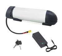 SSCYHT Batería para Bicicleta eléctrica 48 V y 13 Ah Batería Litio 36 V y 15 Ah y 17,5 Ah Baterías Bicicleta eléctrica 48 V Baterías Tubo Inferior con Cargador,48v17.5ah xt60 420mm