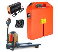 SSCYHT Batería para Carretilla elevadora eléctrica 24V / 48V Batería de Litio 20Ah / 36Ah Baterías LiFePO4 Baterías transpaletas eléctricas para PTE15N CLG2015L,24v20ah 4holes Charger
