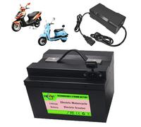 SSCYHT Batería para Motocicleta eléctrica 48V 36V Batería de Litio 60V Baterías patinetes eléctricos Baterías Recargables para triciclos y alimentación Respaldo con asa y BMS,36v10ah