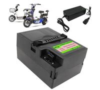 SSCYHT Batería para Scooter eléctrico 48V 60V 72V Batería de Litio Baterías para Motocicleta eléctrica Baterías Repuesto Placa de protección BMS integrada con Cargador y asa,48v15ah