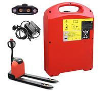 SSCYHT Batería para transpaleta eléctrica 24 V 48 V Batería de Litio 20 Ah 30 Ah 40 Ah Baterías carretillas Elevadoras eléctricas Baterías LiFePO4 para CBD15J-LI3,24v20ah with Charger