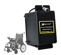 SSCYHT Batería Recargable 24 V 14 Ah y 17,5 Ah Batería de Litio 21 Ah Baterías Iones Litio 24 V Baterías para Silla de Ruedas con Kit Motor 250 W a 550 W y BMS,24v17.5ah gx20 Female
