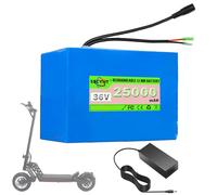 SSCYHT Batería Recargable 36 V 10 Ah 15 Ah 18 Ah 25 Ah y 20 Ah Batería Litio 36 V Baterías Scooter 12 Ah Baterías Iones Litio para Motores 250 W a 900 W con Cargador,36v25ah Bullet