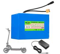 SSCYHT Batería Recargable 36 V 10 Ah 15 Ah 18 Ah 25 Ah y 20 Ah Batería Litio 36 V Baterías Scooter 12 Ah Baterías Iones Litio para Motores 250 W a 900 W con Cargador,36v25ah xt60