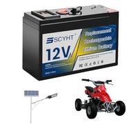 SSCYHT Batería Solar 12 V Batería de Litio 15 Ah Baterías de Ciclo Profundo Baterías Recargables para Sistemas solares, sondas de Pesca Placa protección BMS integrada,12v8ah