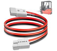 SSCYHT Conector Anderson 120 A con Cable conexión 6 AWG para baterías Recargables de Litio para montacargas eléctricos y vehículos recreativos Cables Carga Doble Cabezal,1m Cable 1pcs