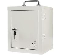 SSDDLZEQ Armario con Cerradura y manija, Caja de Acero Transparente, Armario for teléfono móvil de Pared(12)