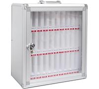 SSDDLZEQ Armario de Almacenamiento de Pared for teléfonos móviles de aleación de Aluminio(30 Slots)