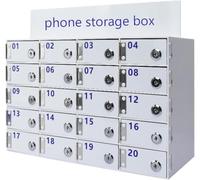 SSDDLZEQ Armario de Pared acrílico for Guardar teléfonos móviles, Ideal for oficinas y escuelas.(30 grids)