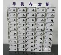 SSDDLZEQ Armario de Pared acrílico for Guardar teléfonos móviles, Ideal for oficinas y escuelas.(50 grids)