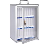 SSDDLZEQ Armario de Seguridad for teléfono móvil de Aluminio Plateado con asa portátil for Montar en la Pared(24)